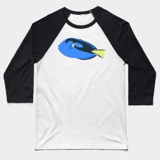 Blue Tang Fish Baseball T-Shirt